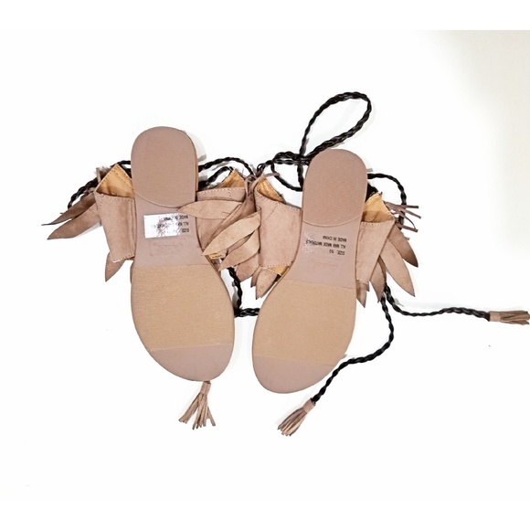 Festival Brown Boho Sandals NWT size 5.5 - Picture 3 of 5